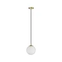 Paulmann Neordic Menja Pendant luminaire E27, max. 20W white/brass brushed