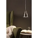 Paulmann pendant luminaire NEORDIC HILLA E27, brushed iron dimmable