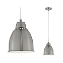 Paulmann pendant luminaire NEORDIC HILLA E27, brushed iron dimmable