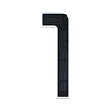 Paulmann solar house number light with accumulator, indirect IP44, black, white matt 