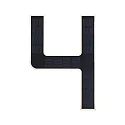 Paulmann solar house number light with accumulator, indirect IP44, black, white matt 