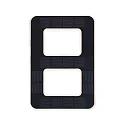Paulmann solar house number light with accumulator, indirect IP44, black, white matt 