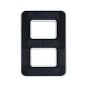 Paulmann solar house number light with accumulator, indirect IP44, black, white matt 