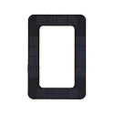 Paulmann solar house number light with accumulator, indirect IP44, black, white matt 