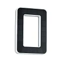Paulmann solar house number light with accumulator, indirect IP44, black, white matt 