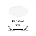Paulmann recessed luminaire VARIFIT VENULA EDGE IP44, white dimmable 12W 1100 | 1600lm 4000K CRI >80