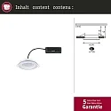 recessed luminaire SORMUS round, set of 1 IP65, white matt  6,5W 560lm 3000K 100° 100° CRI >80