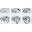 Paulmann Spot AUMUS rond, set van 1 IP20, chroom mat dimbaar