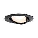 Inbouwarmatuur NOVA PLUS draaibaar GU10|GU5,3 IP65, zwart mat dimbaar