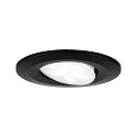 Paulmann Inbouwarmatuur CALLA LED draaibaar LED IP65, zwart mat 6W 500lm 4000K CRI 80-89