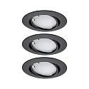 Paulmann recessed luminaire BASE COIN LED swivelling, set of 3, RGBW, ZigBee controllable LED IP20