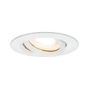 Downlight NOVA GU10 rond, draaibaar, set van 1 GU10 IP65, wit mat dimbaar