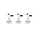 Paulmann Inbouwarmatuur NOVA LED rond, draaibaar, set van 3 GU10 IP65, wit mat dimbaar 3x7W