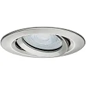 Paulmann Paulmann Recessed luminaire LED Nova, IP65, round, 7W, GU10, set of 1 swiveling, iron