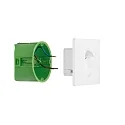 Paulmann Wandinbouwarmatuur WALL hoekig, met bewegingsmelder, wit