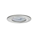 Paulmann Inbouwarmatuur NOVA LED stijf, set van 3 GU10 IP44, ijzer geborsteld  6,5W 470lm 4000K 36° 36° CRI >80