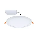 Paulmann LED Recessed Panel AERO VariFit DIM, round, IP44, Ø 17.5cm, 15W 3000K, 3-step dimmable, white