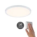 Paulmann LED Recessed Panel AERO VariFit DIM, round, IP44, Ø 23cm, 18W 3000K, 3-step dimmable, white