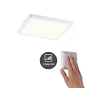 Paulmann LED paneel AREO VARIFIT 3-STEP-DIM 175MM hoekig, dimbaar, instelbaar, dimbaar 15W 1200lm 3000K CRI > 80