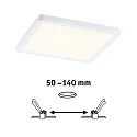 Paulmann LED paneel AREO VARIFIT 3-STEP-DIM 175MM hoekig, dimbaar, instelbaar, dimbaar 15W 1200lm 3000K CRI > 80