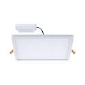 Paulmann LED Recessed Panel AERO VariFit DIM, square, IP44, 23cm, 18W 3000K, 3-step dimmable, white
