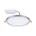 Paulmann LED Recessed Panel AERO VariFit DIM, round, IP44, Ø 17.5cm, 15W 4000K, 3-step dimmable, chrome matt
