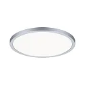 LED Recessed Panel AERO VariFit DIM, round, IP44, Ø 23cm, 18W 4000K, 3-step dimmable, chrome matt