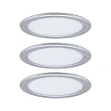 Paulmann Onderbouwarmatuur PUKK set van 3, chroom mat  3,5W 210 | 300lm 2700K