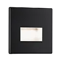 recessed luminaire EDGE, black matt 1,2W 50 | 100lm 2700K 100° 100°