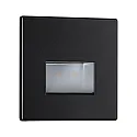 Paulmann recessed luminaire EDGE, black matt 1,2W 50 | 100lm 2700K 100° 100°