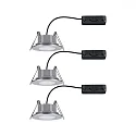 Paulmann recessed luminaire CALLA swivelling, set of 3 IP65, chrome matt dimmable 5W 430 | 550lm 3000K 100° 100° CRI >80