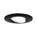 Paulmann recessed luminaire CALLA swivelling, set of 3 IP65, black matt dimmable 5W 430 | 550lm 3000K 100° 100° CRI >80