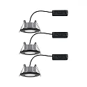 Paulmann recessed luminaire CALLA swivelling, set of 3 IP65, black matt dimmable 5W 430 | 550lm 3000K 100° 100° CRI >80