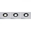 Paulmann recessed luminaire CALLA swivelling, set of 3 IP65, black matt dimmable 5W 430 | 550lm 3000K 100° 100° CRI >80