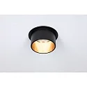 Paulmann Inbouwarmatuur GIL COIN LED rond, stijf IP44, goud, zwart mat dimbaar 470lm 2700K CRI >80