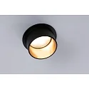 Paulmann Inbouwarmatuur GIL COIN LED rond, stijf IP44, goud, zwart mat dimbaar 470lm 2700K CRI >80