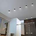 Paulmann Inbouwarmatuur GIL COIN LED rond, stijf IP44, goud, zwart mat dimbaar 470lm 2700K CRI >80