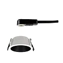 Paulmann Inbouwarmatuur COLE rond, stijf, set terug GU10 IP23, zwart mat, wit dimbaar CRI >80