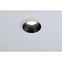 Paulmann Inbouwarmatuur COLE COIN LED stijf, set van 3 IP44, zwart mat, wit dimbaar 6,5W 460lm 2700K 100° 100° CRI >80