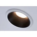 Paulmann Inbouwarmatuur COLE COIN LED stijf, set van 3 IP44, zwart mat, wit dimbaar 6,5W 460lm 2700K 100° 100° CRI >80