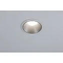Paulmann Inbouwarmatuur COLE COIN LED stijf IP44, zilver, wit dimbaar 6,5W 460lm 2700K 100° 100° CRI >80