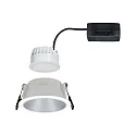 Paulmann Inbouwarmatuur COLE COIN LED stijf IP44, zilver, wit dimbaar 6,5W 460lm 2700K 100° 100° CRI >80