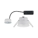 Paulmann recessed luminaire CYMBAL COIN LED rigid, set of 1 IP44, white matt dimmable 6,8W 463lm 2700K 38° 38° CRI >80