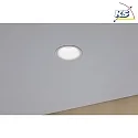 Paulmann recessed luminaire CYMBAL COIN LED rigid IP20, white matt dimmable
