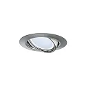 Paulmann recessed luminaire BASE COIN swivelling, set of 3, switchable IP20, brushed iron  15W 370lm 3000K 100° 100° CRI > 80