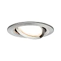 Paulmann recessed luminaire BASE swivelling, set of 3 GU10 IP20, brushed iron dimmable 15W 350lm 3000K 38° 38° CRI >80