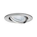Paulmann Inbouwarmatuur NOVA LED rond, draaibaar, set van 3 GU10 IP23, ijzer geborsteld  19,5W 460lm 2700K 38° 38° CRI >80