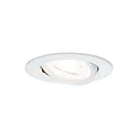 Paulmann Inbouwarmatuur NOVA LED rond, draaibaar, set van 3 GU10 IP23, wit mat  19,5W 460lm 2700K 38° 38° CRI >80
