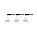 Paulmann Inbouwarmatuur NOVA LED rond, draaibaar, set van 3 GU10 IP23, wit mat  19,5W 460lm 2700K 38° 38° CRI >80