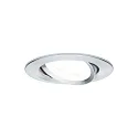 Paulmann Inbouwarmatuur NOVA LED rond, draaibaar, set van 3 GU10 IP23, aluminium  19,5W 460lm 2700K 38° 38° CRI >80